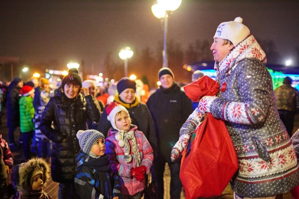 Народные гулянья в ночь на 1 января в Подольске