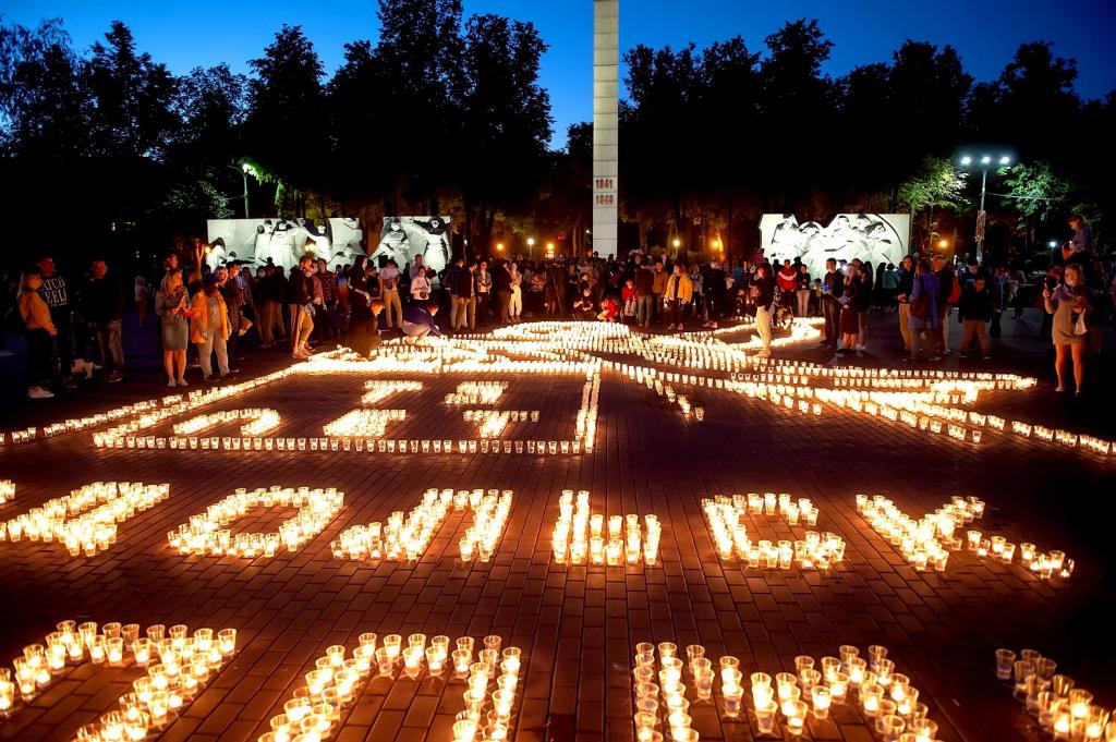 В Подольске накануне Дня памяти и скорби прошла акция «Свеча памяти» 