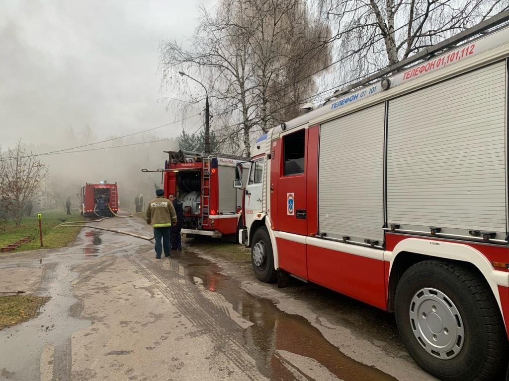 Ликвидация пожара в жилом доме на Пролетарской улице