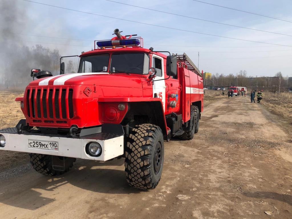 В Подольске прошли учения по тушению лесных пожаров
