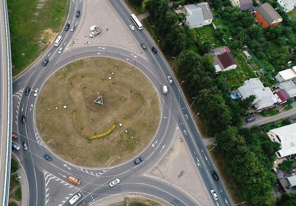 Первый турбокольцевой перекресток появился в Подольске