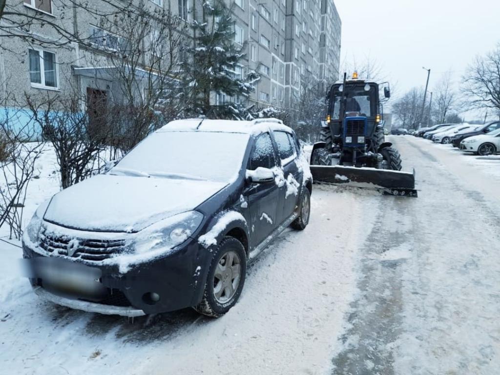 Штраф за неправильно припаркованные автомобили