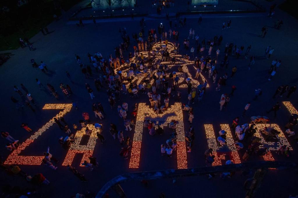 «Свечу памяти» зажгли в Подольске