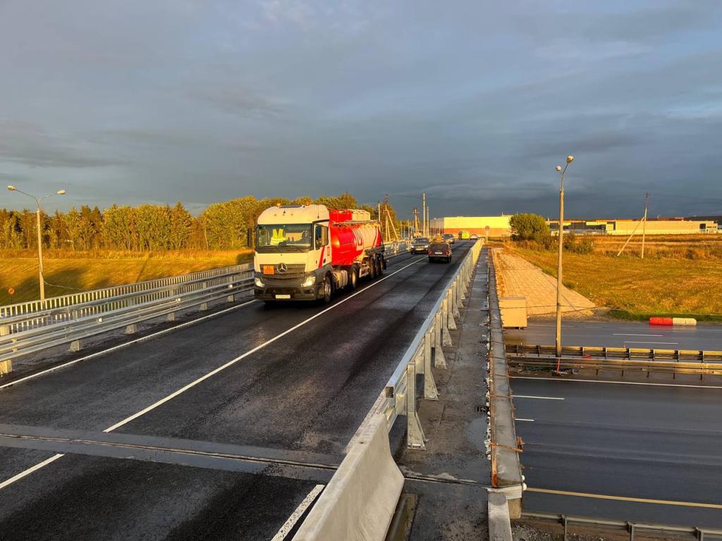 Открыто движение по путепроводу на 46-м км федеральной трассы М-2 «Крым»