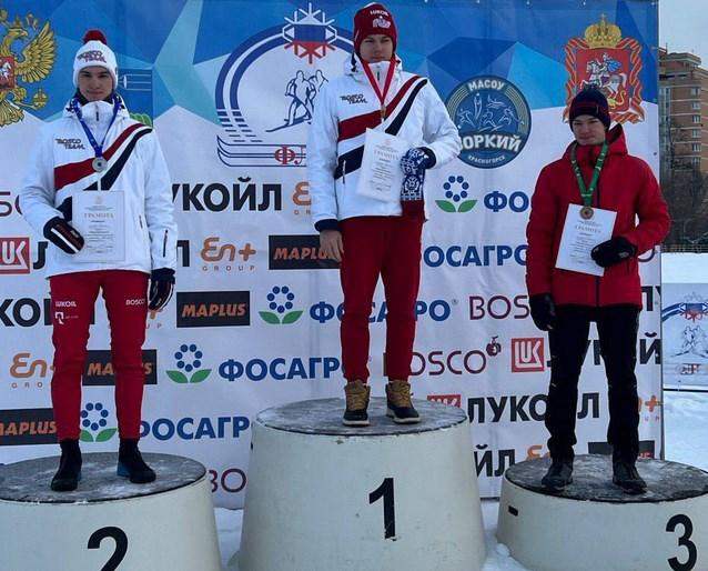 Подольские спортсмены завоевали медали на областном первенстве по лыжным гонкам