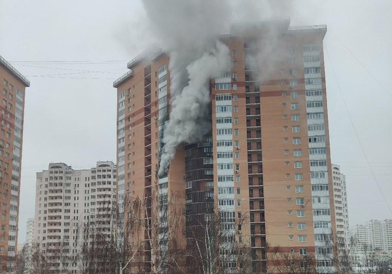 Ликвидация пожара на Ленинградской улице