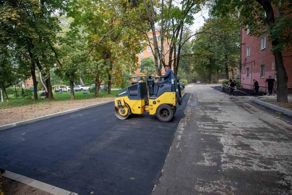 В Подольске завершается благоустройство 18 дворовых территорий