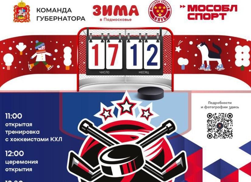 Звезды российского хоккея встретятся с любителями из Подольска в рамках проекта «Выходи во двор»