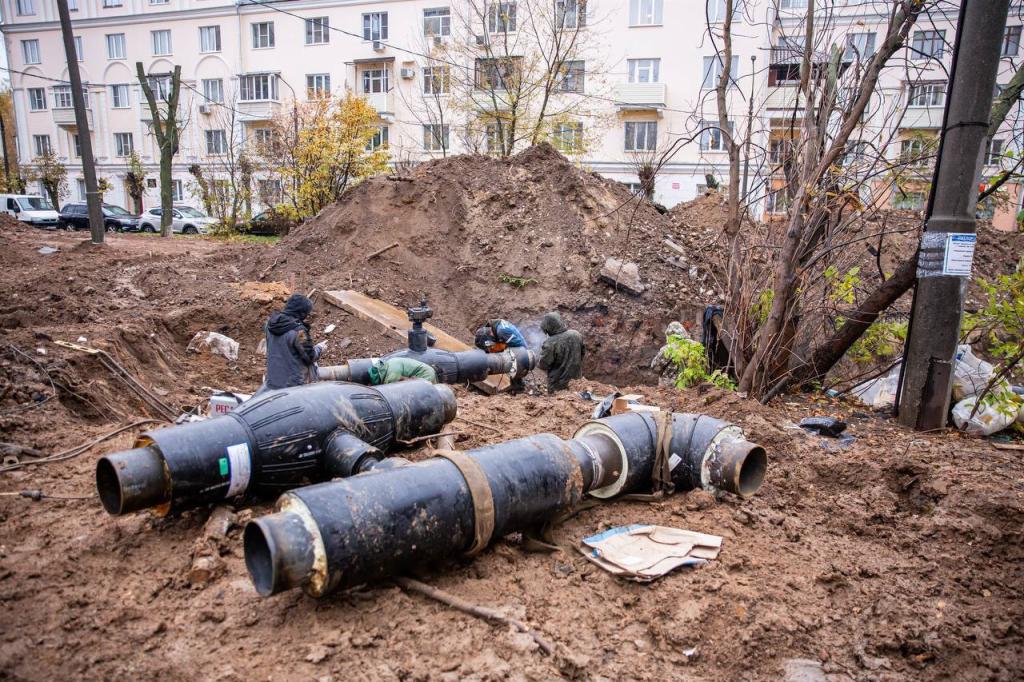В мкр. Парковый начали переключение на новые тепловые сети