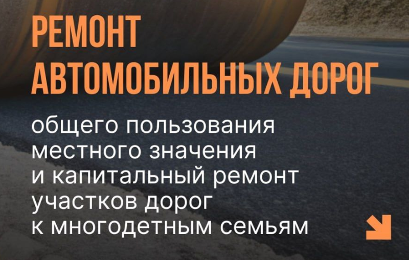 В этом году будет отремонтировано более 20 километров муниципальных дорог