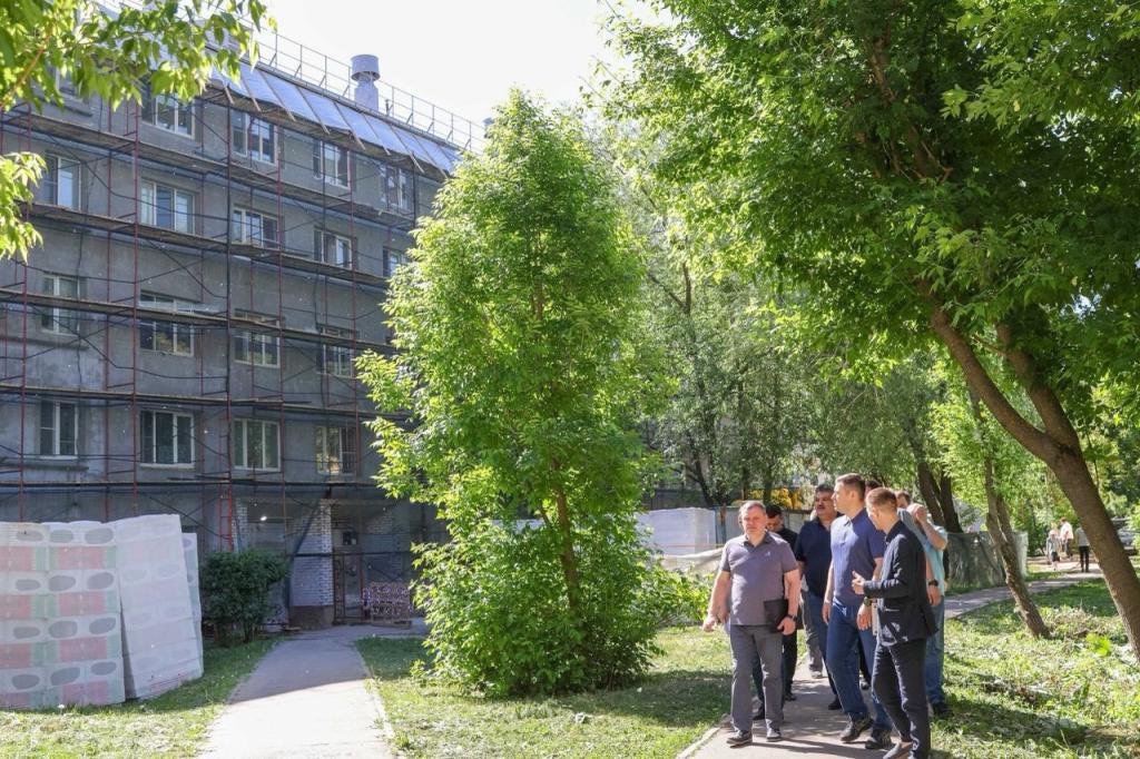 В Климовске продолжается капитальный ремонт многоквартирных домов