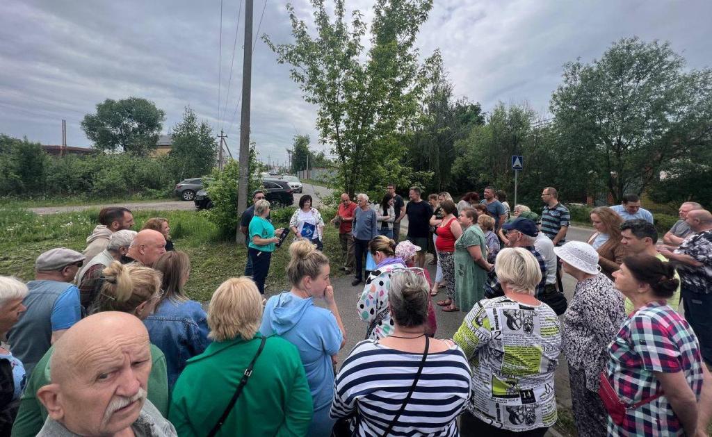 В Подольске прошла встреча с жителями деревни Сергеевки