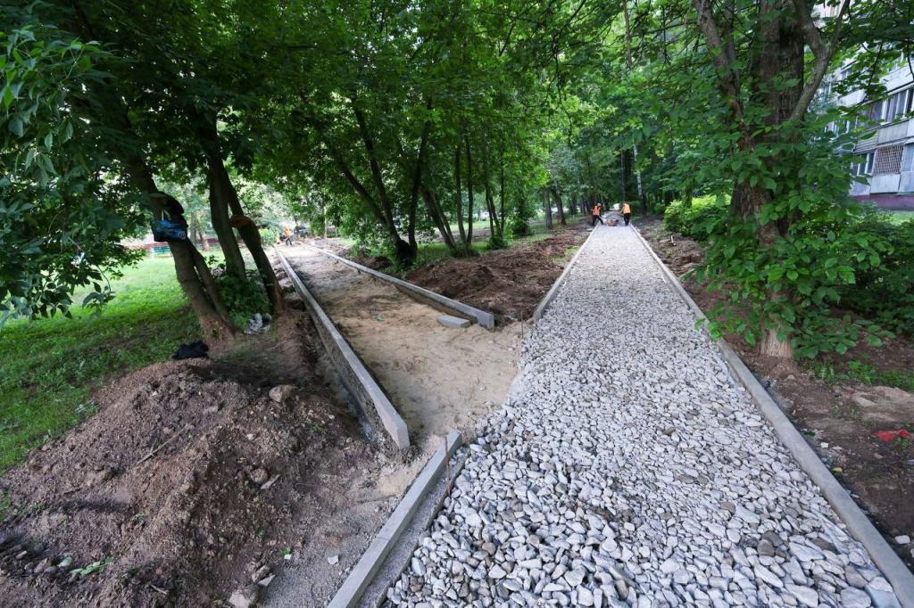 В Подольске завершается благоустройство ещё двух народных троп