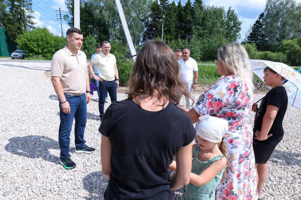 В деревне Матвеевское проложили три подъездных пути к участкам многодетных подольчан
