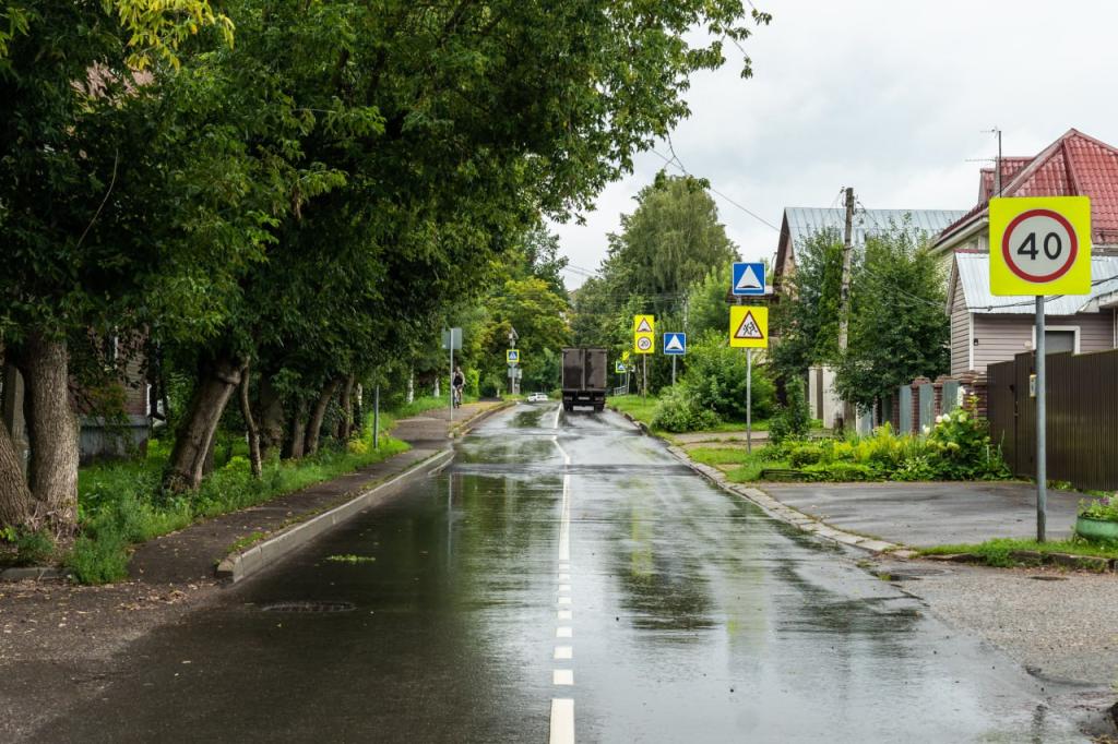 В Подольске специалисты Мосавтодора завершили ремонт 10 участков региональных дорог