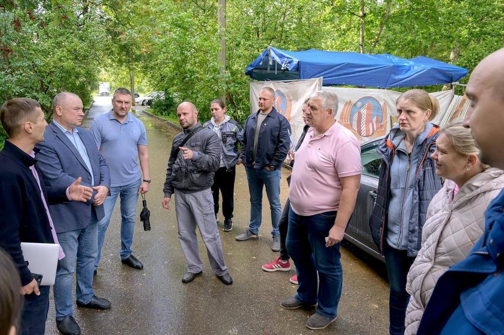 Сроки завершения капитального ремонта обсудили с жителями мкр. Климовск