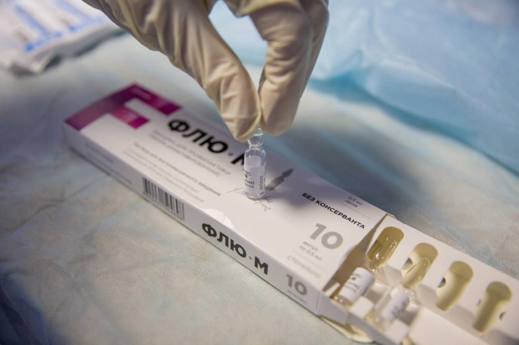 Порядка 30 человек сделали прививку от гриппа на первой выездной вакцинации в Подольске