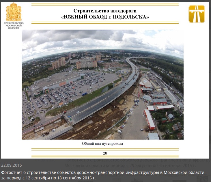 Проект планировки территории подольск