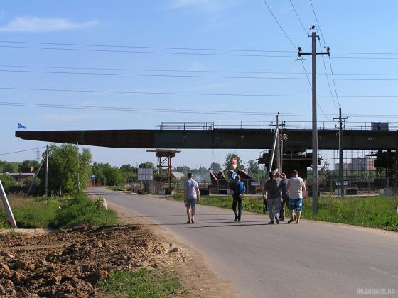 Эстакада в Сергеевке 20 мая 2014 г. 