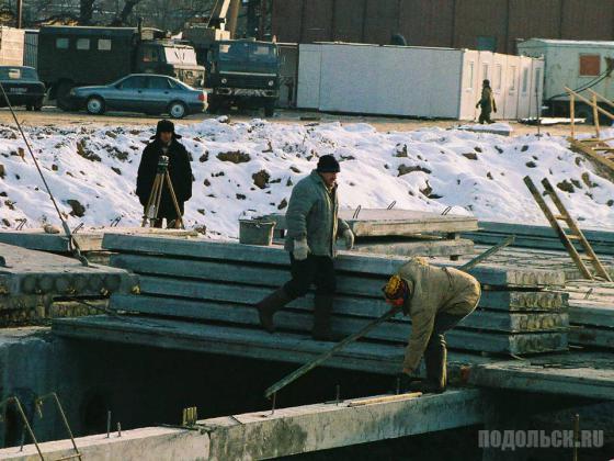 Строительство ЛД "Витязь" в Подольске 