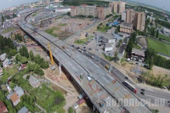 Эстакада "Южного обхода" в Климовске