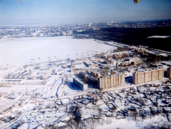 Вид на аэродром «Кузнечики». 