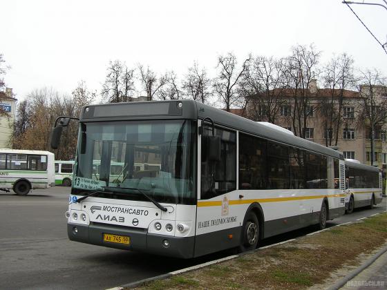Новые автобусы ЛиАЗ в Подольске
