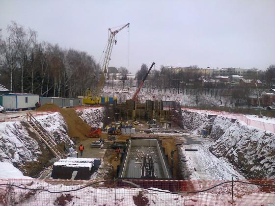 Стройка культурного центра у Пахры