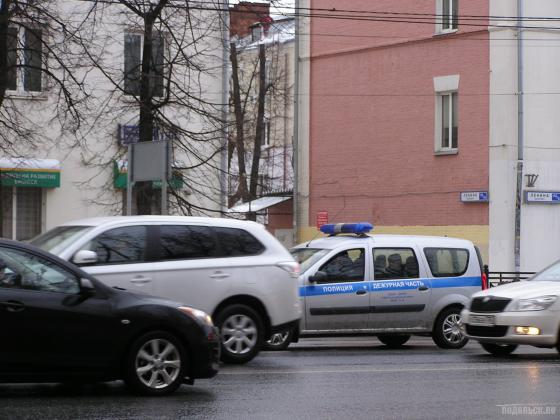 Машина полиции в Подольске 