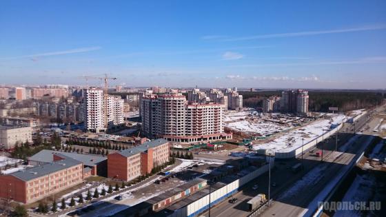 Вид на ЖК "Бородино" из ЖК "Весенний" 