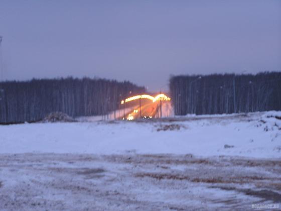 Вид на ЮО с поля в Сергеевке 
