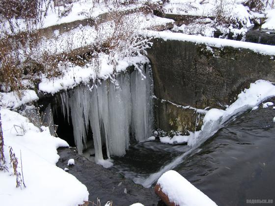 Сосульки водопада 