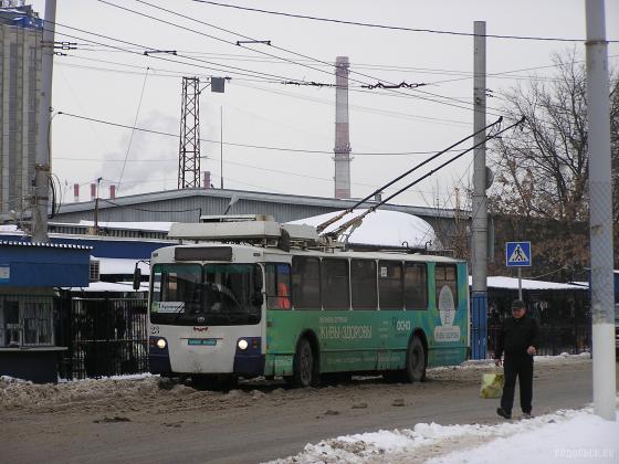 Троллейбус на станции Подольск 