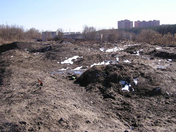 Снегосвалка в Сергеевке 