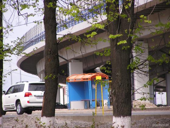 Автобусная остановка на Весенней 