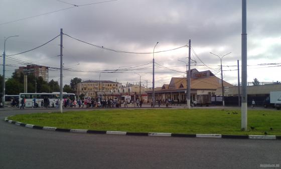Троллейбусный круг на станции Подольск 