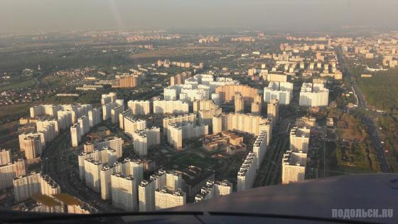 Вид из самолета на Кузнечики