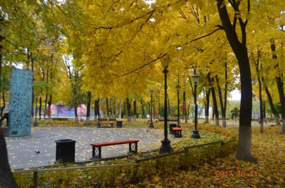 Осень в городском  парке 