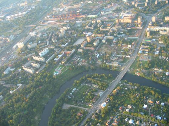 Подольск с высоты птичего полета 