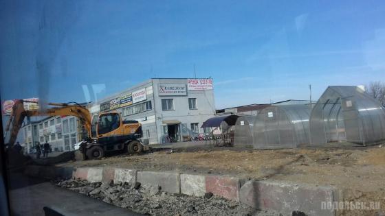 Реконструкция автодороги в Щербинке. Апрель 2018