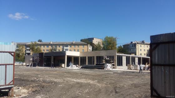 Строительство магазина на Симферопольской улице Климовска. Сентябрь 2018