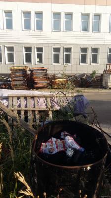 Недостроенная поликлиника на Ленинградской улице. 08.2018