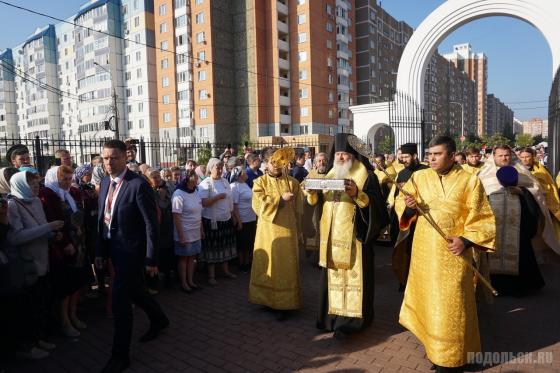 Мощи святого Спиридона Тримифунтского в Подольске. Сентябрь 2018