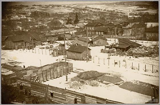 Начало строительства техникума в Подольске. Конец 1920-х гг. 