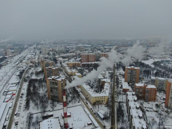 Вид на Парковый район 15 января 2019 