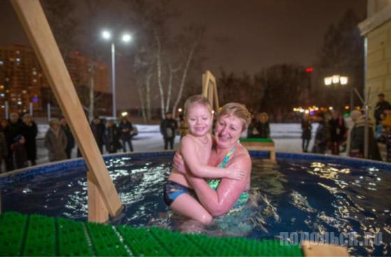 Крещение в Кузнечиках 18 января 2019 г. 