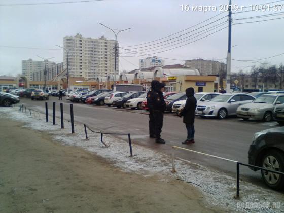 Полиция, проверка документов на станции Подольск. Март 2019 