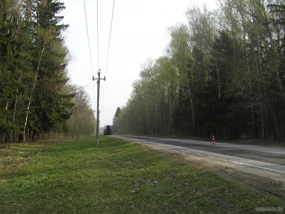 Ремонт асфальта на московской территории у д. Кутьино. 27.04.2019 