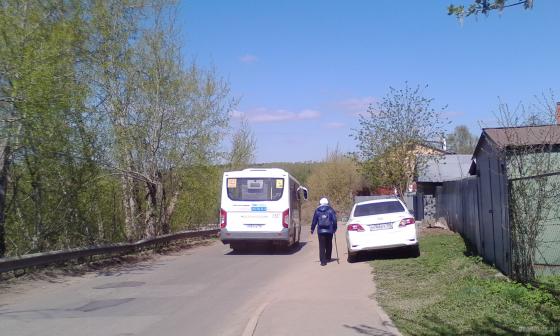 Дорога на Климовское городское кладбище в Сергеевке. 28.04.2019