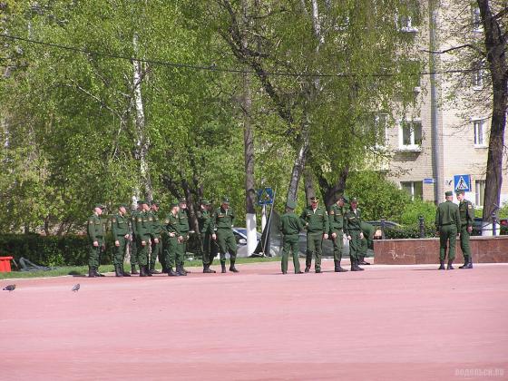 Репетиция военных на площади Славы. 6 мая 2019